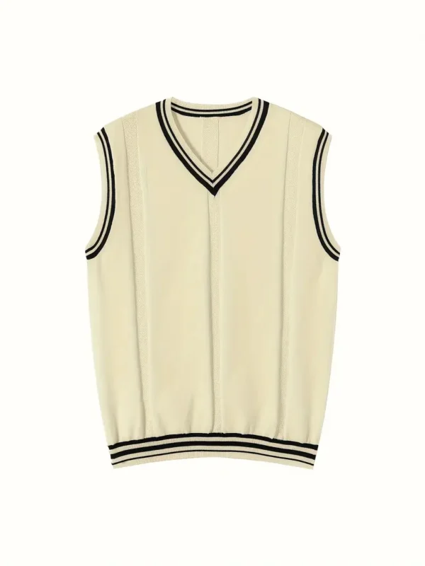 Men's Summer Sleeveless V-Neck Knit Vest